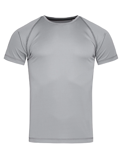 Active 140 Team Raglan T-Shirt zum Besticken und Bedrucken in der Farbe Silver Grey mit Ihren Logo, Schriftzug oder Motiv.