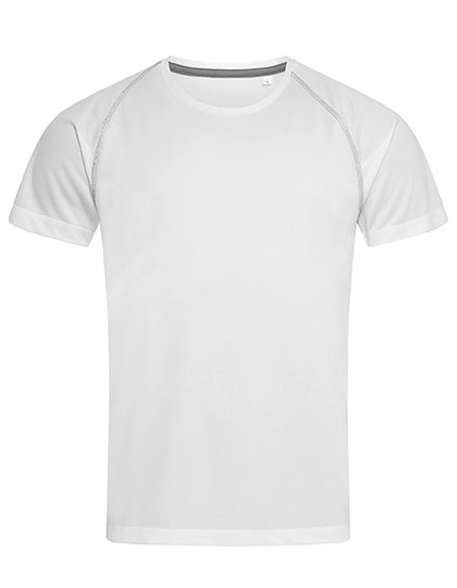 Active 140 Team Raglan T-Shirt zum Besticken und Bedrucken in der Farbe White mit Ihren Logo, Schriftzug oder Motiv.