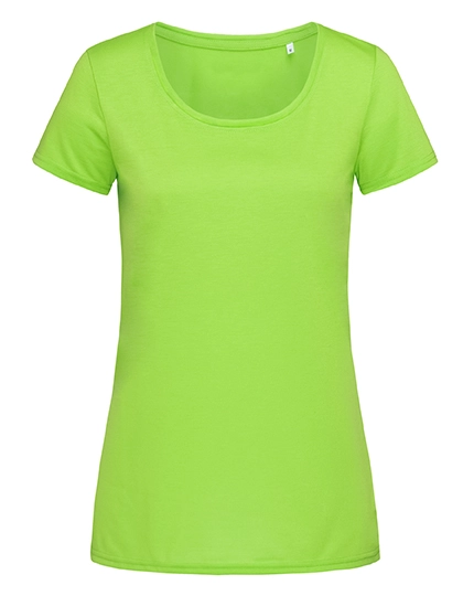 Cotton Touch T-Shirt Women zum Besticken und Bedrucken in der Farbe Kiwi Green mit Ihren Logo, Schriftzug oder Motiv.