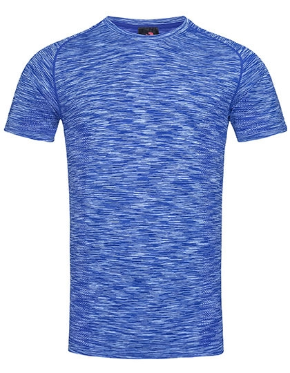 Seamless Raglan T-Shirt zum Besticken und Bedrucken in der Farbe King Blue Melange mit Ihren Logo, Schriftzug oder Motiv.