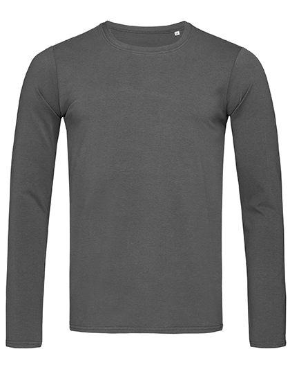Morgan Long Sleeve zum Besticken und Bedrucken in der Farbe Slate Grey (Solid) mit Ihren Logo, Schriftzug oder Motiv.
