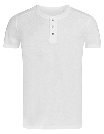 Shawn Henley T-Shirt zum Besticken und Bedrucken in der Farbe White mit Ihren Logo, Schriftzug oder Motiv.
