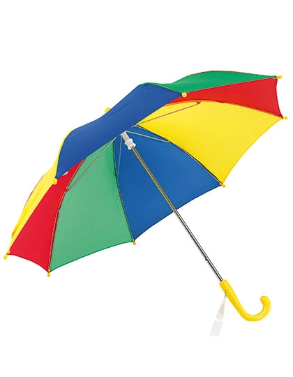Kinderregenschirm zum Besticken und Bedrucken in der Farbe Coloured mit Ihren Logo, Schriftzug oder Motiv.