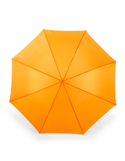 Stockschirm Automatik Holzgriff zum Besticken und Bedrucken in der Farbe Orange mit Ihren Logo, Schriftzug oder Motiv.