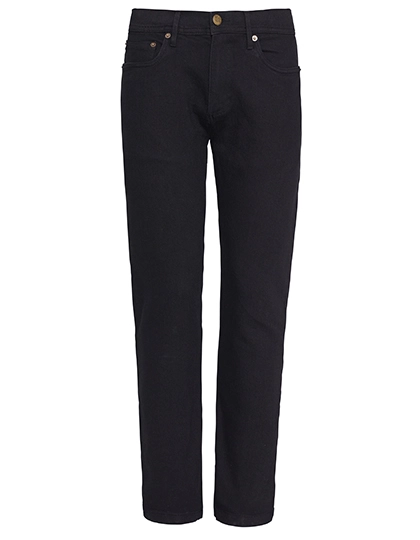 Max Slim Jeans zum Besticken und Bedrucken in der Farbe Black mit Ihren Logo, Schriftzug oder Motiv.