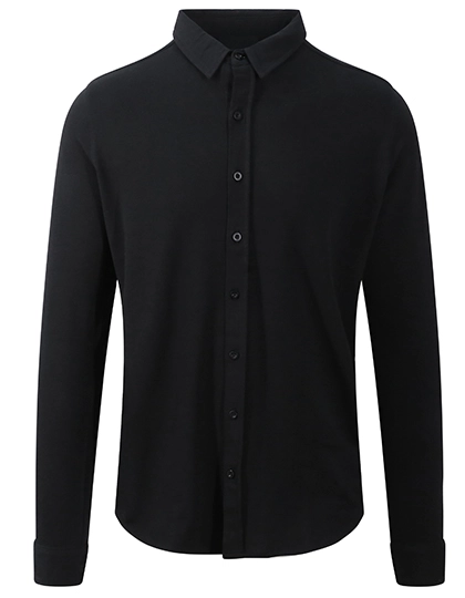 Oscar Knitted Shirt zum Besticken und Bedrucken in der Farbe Black mit Ihren Logo, Schriftzug oder Motiv.