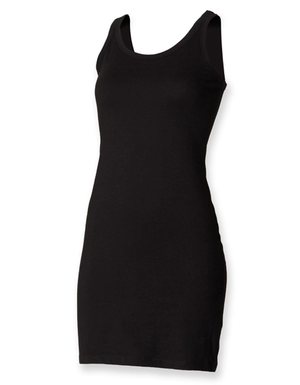 Women´s Stretch Vest Dress zum Besticken und Bedrucken in der Farbe Black mit Ihren Logo, Schriftzug oder Motiv.