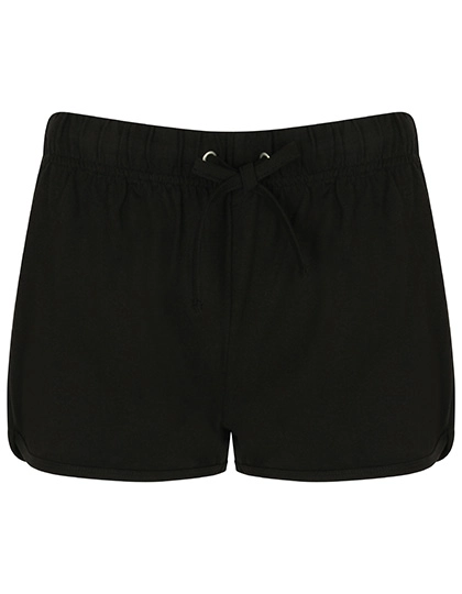 Women´s Retro Shorts zum Besticken und Bedrucken in der Farbe Black-Black mit Ihren Logo, Schriftzug oder Motiv.