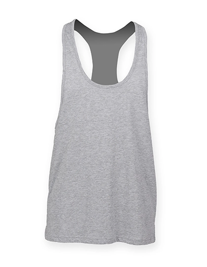 Men´s Muscle Vest zum Besticken und Bedrucken in der Farbe Heather Grey mit Ihren Logo, Schriftzug oder Motiv.