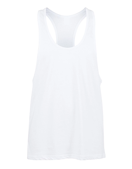 Men´s Muscle Vest zum Besticken und Bedrucken in der Farbe White mit Ihren Logo, Schriftzug oder Motiv.