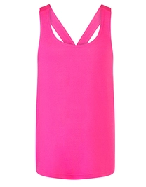 Kids´ Fashion Workout Vest zum Besticken und Bedrucken in der Farbe Neon Pink mit Ihren Logo, Schriftzug oder Motiv.