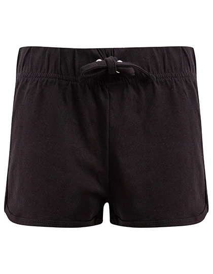 Kids´ Retro Shorts zum Besticken und Bedrucken in der Farbe Black-Black mit Ihren Logo, Schriftzug oder Motiv.