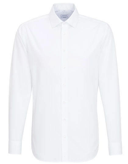 Men´s Shirt Shaped Fit Long Sleeve zum Besticken und Bedrucken in der Farbe White mit Ihren Logo, Schriftzug oder Motiv.
