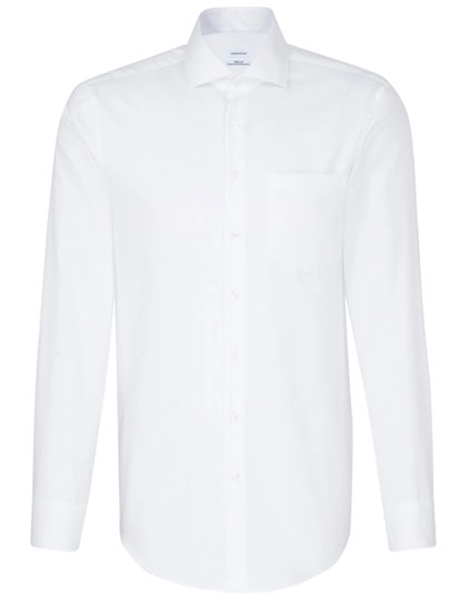 Men´s Shirt Regular Fit Check/Stripes Long Sleeve zum Besticken und Bedrucken in der Farbe Striped Light Blue - White mit Ihren Logo, Schriftzug oder Motiv.
