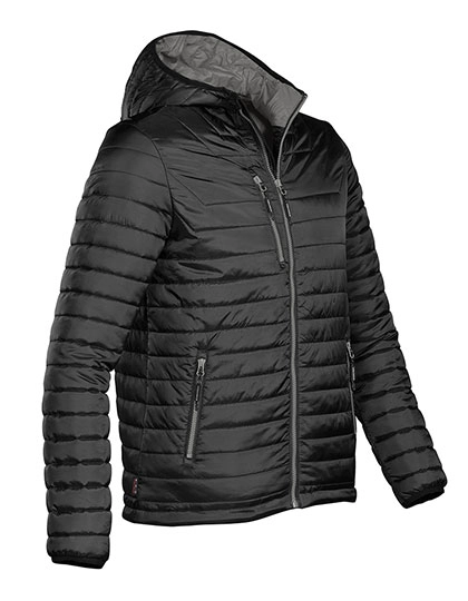 Men´s Gravity Thermal Jacket zum Besticken und Bedrucken in der Farbe Black-Charcoal mit Ihren Logo, Schriftzug oder Motiv.