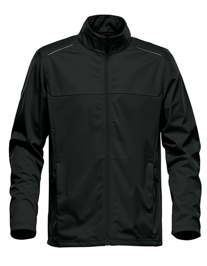 Men´s Greenwich Lightweight Softshell Jacket zum Besticken und Bedrucken in der Farbe Black mit Ihren Logo, Schriftzug oder Motiv.