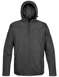 Men´s Endurance Thermal Shell Jacket zum Besticken und Bedrucken in der Farbe Carbon Heather mit Ihren Logo, Schriftzug oder Motiv.