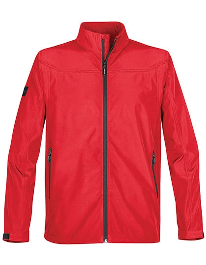 Men´s Endurance Softshell Jacket zum Besticken und Bedrucken in der Farbe True Red mit Ihren Logo, Schriftzug oder Motiv.