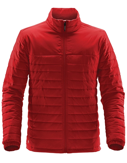 Men´s Nautilus Quilted Jacket zum Besticken und Bedrucken in der Farbe Bright Red mit Ihren Logo, Schriftzug oder Motiv.