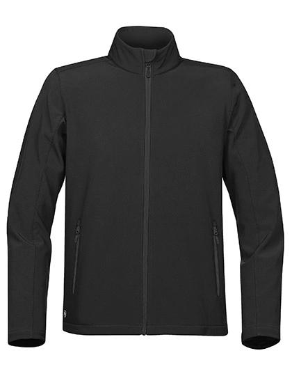 Men´s Orbiter Softshell Jacket zum Besticken und Bedrucken in der Farbe Black-Carbon mit Ihren Logo, Schriftzug oder Motiv.