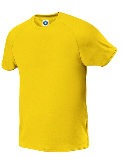 Men´s Sport T-Shirt zum Besticken und Bedrucken in der Farbe Gold mit Ihren Logo, Schriftzug oder Motiv.