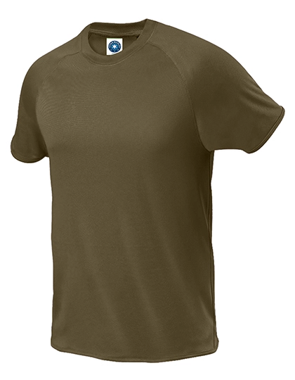 Men´s Sport T-Shirt zum Besticken und Bedrucken in der Farbe Khaki mit Ihren Logo, Schriftzug oder Motiv.