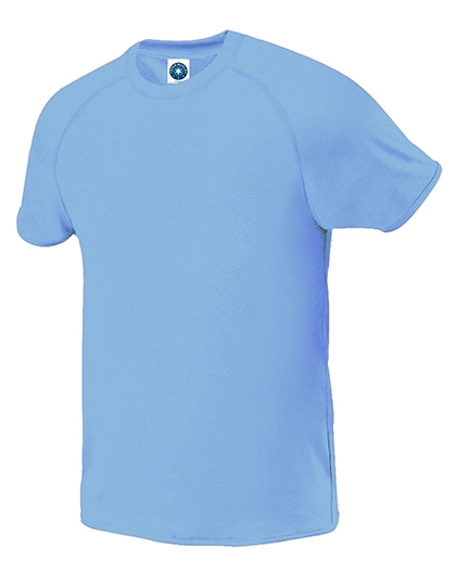 Men´s Sport T-Shirt zum Besticken und Bedrucken in der Farbe Sky mit Ihren Logo, Schriftzug oder Motiv.