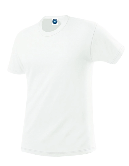 Men´s Performance T-Shirt zum Besticken und Bedrucken in der Farbe White mit Ihren Logo, Schriftzug oder Motiv.