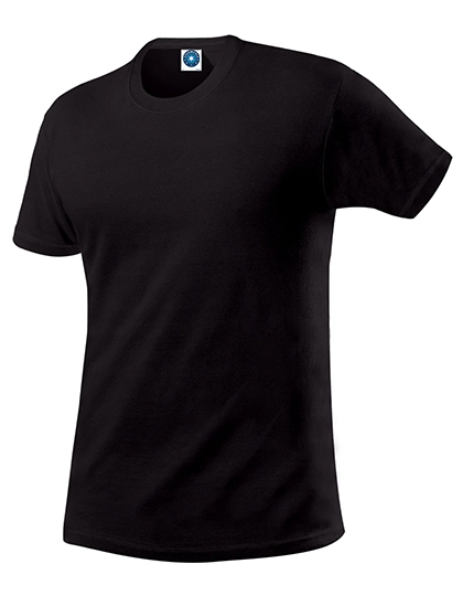 Men´s Organic Cotton T-Shirt zum Besticken und Bedrucken in der Farbe Black mit Ihren Logo, Schriftzug oder Motiv.