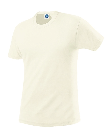Men´s Organic Cotton T-Shirt zum Besticken und Bedrucken in der Farbe Natural mit Ihren Logo, Schriftzug oder Motiv.