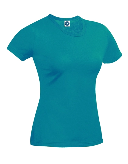 Ladies´ Performance T-Shirt zum Besticken und Bedrucken in der Farbe Atoll mit Ihren Logo, Schriftzug oder Motiv.