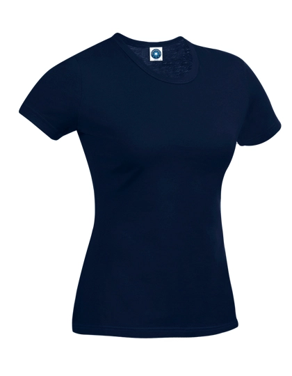 Ladies´ Performance T-Shirt zum Besticken und Bedrucken in der Farbe Deep Navy mit Ihren Logo, Schriftzug oder Motiv.