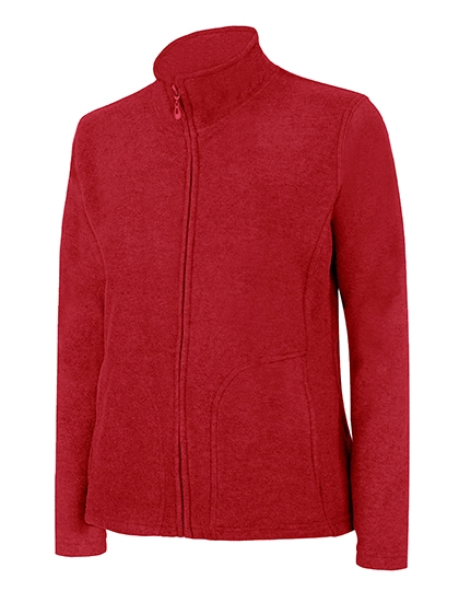 Ladies´ Full Zip Fleece Jacket zum Besticken und Bedrucken in der Farbe Bright Red mit Ihren Logo, Schriftzug oder Motiv.
