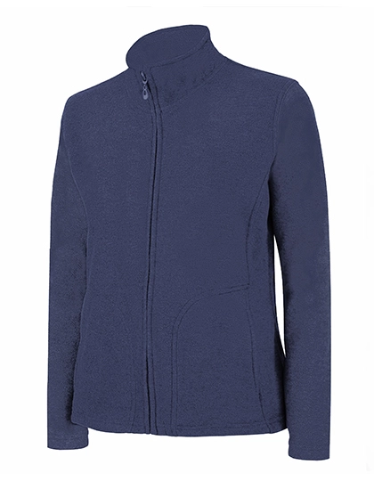 Ladies´ Full Zip Fleece Jacket zum Besticken und Bedrucken in der Farbe Navy Blue mit Ihren Logo, Schriftzug oder Motiv.