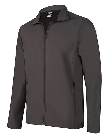 Unisex Soft-Shell Jacket zum Besticken und Bedrucken in der Farbe Grey mit Ihren Logo, Schriftzug oder Motiv.