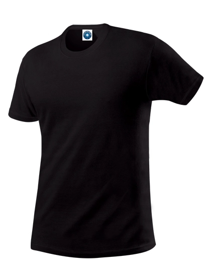 Men´s Organic Cotton T-Shirt zum Besticken und Bedrucken in der Farbe Black mit Ihren Logo, Schriftzug oder Motiv.