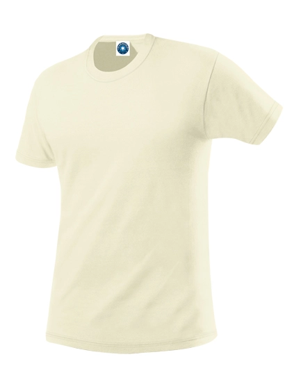 Men´s Organic Cotton T-Shirt zum Besticken und Bedrucken in der Farbe Natural mit Ihren Logo, Schriftzug oder Motiv.