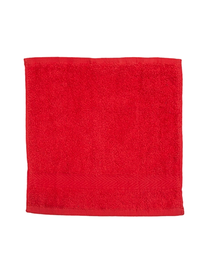 Luxury Face Cloth zum Besticken und Bedrucken in der Farbe Red mit Ihren Logo, Schriftzug oder Motiv.
