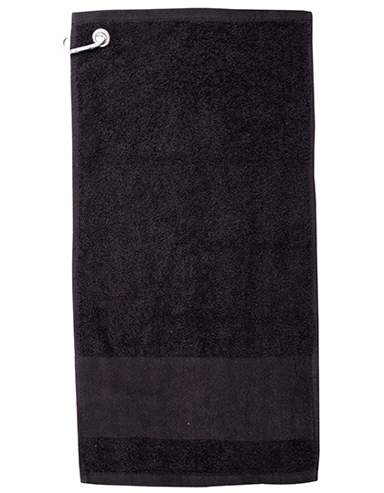 Printable Golf Towel zum Besticken und Bedrucken in der Farbe Black mit Ihren Logo, Schriftzug oder Motiv.