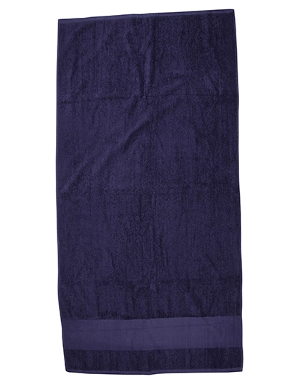 Printable Bath Towel zum Besticken und Bedrucken in der Farbe Navy mit Ihren Logo, Schriftzug oder Motiv.