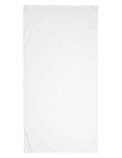 Printable Bath Towel zum Besticken und Bedrucken in der Farbe White mit Ihren Logo, Schriftzug oder Motiv.