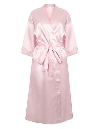 Ladies´ Satin Robe zum Besticken und Bedrucken in der Farbe Light Pink mit Ihren Logo, Schriftzug oder Motiv.