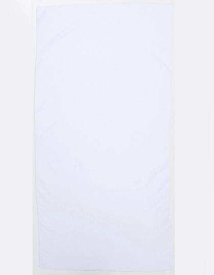 Microfibre Bath Towel zum Besticken und Bedrucken in der Farbe White mit Ihren Logo, Schriftzug oder Motiv.