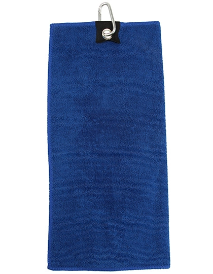 Microfiber Golf Towel zum Besticken und Bedrucken in der Farbe Bright Royal mit Ihren Logo, Schriftzug oder Motiv.