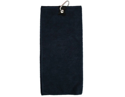 Microfiber Golf Towel zum Besticken und Bedrucken in der Farbe Navy mit Ihren Logo, Schriftzug oder Motiv.