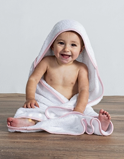 Babies Hooded Towel zum Besticken und Bedrucken mit Ihren Logo, Schriftzug oder Motiv.