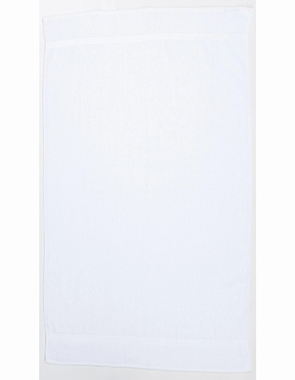 Classic Bath Towel zum Besticken und Bedrucken in der Farbe White mit Ihren Logo, Schriftzug oder Motiv.