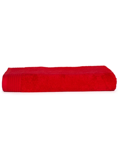 Classic Beach Towel zum Besticken und Bedrucken in der Farbe Red mit Ihren Logo, Schriftzug oder Motiv.