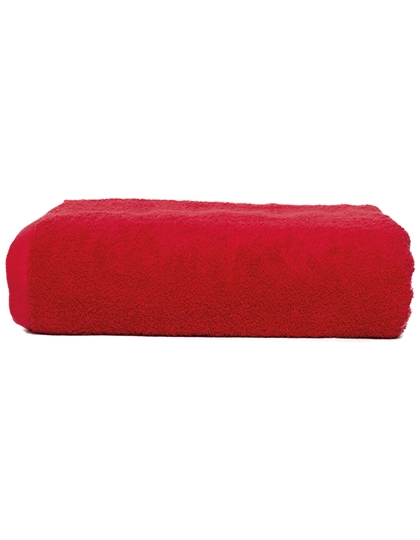 Super Size Towel zum Besticken und Bedrucken in der Farbe Red mit Ihren Logo, Schriftzug oder Motiv.