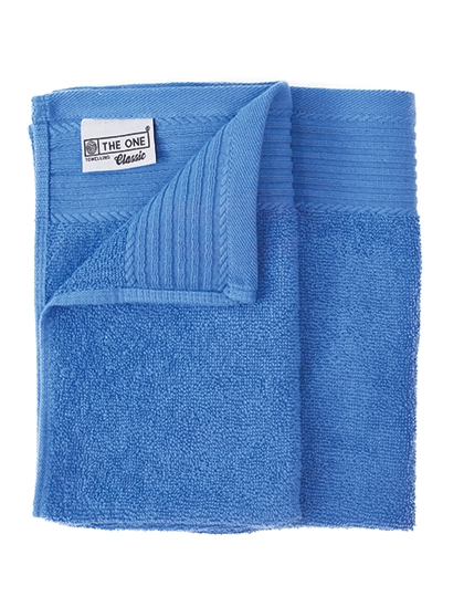 Classic Guest Towel zum Besticken und Bedrucken in der Farbe Aqua Azure mit Ihren Logo, Schriftzug oder Motiv.